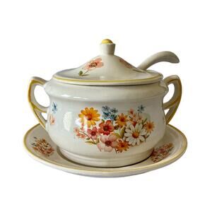 California Originals Pottery Soup Tureen Set